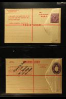 1911-1930 POSTAL STATIONERY FINE UNUSED COLLECTION, All Different, Inc Envelopes 1d  Window Envelope Privately... - Altri & Non Classificati