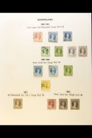 QUEENSLAND 1861-1907 ATTRACTIVE MOSTLY USED COLLECTION On Leaves, Inc Good Range Of Used Chalons (70+) Inc 1861... - Andere & Zonder Classificatie