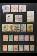 1913-38 USED COLLECTION OF SETS Presented On A Pair Of Stock Pages. Includes 1913 Handstamped Set (SG 16/21, Mi... - Albanië