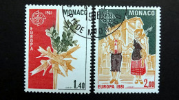 Monaco 1473/4 Oo/ESST EUROPA/CEPT 1981, Folklore - Oblitérés