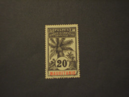 MAURITANIE - 1906 PIANTE 20 C. - TIMBRATO/USED - Used Stamps