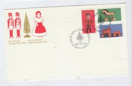 Canada CHILDREN TOYS PUPPET TRAIN HORSE FDC 1979 - Marionetten