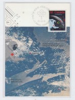 Canada SPACE CANADIAN ASTRONAUT MARC GANEAU MAXI CARD 1985 - Noord-Amerika