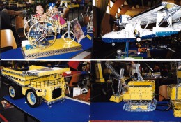 MECCANO LOT 12 PHOTOGRAPHIES EXPOSITION EXINCOUR DOUBS 24.5.1998 HYDRAVION TRAIN - Meccano