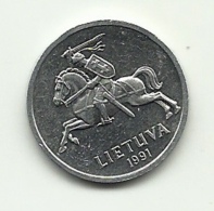 1991 - Lituania 1 Centas       ---- - Lituania