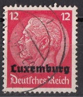 N7 Lussemburgo 1940 Issued Under German Occupation Viaggiato Used Luxembourg - 1940-1944 Deutsche Besatzung