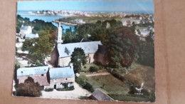 CPSM KERSAINT FINISTERE CHAPELLE NOTRE DAME DU BON SECOURS   EN AVION AU DESSUS DE LAPIE 2 K - Kersaint-Plabennec