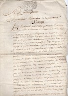 1701-Lettre Pour L'Intendant De La Généralité D'Alençon+2 Circulaire De Déclaration Du Roi (Louis XIV) Cachet Taxe 2 Sol - Seals Of Generality