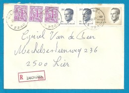 1850+2127+2135  Op Brief Aangetekend Met Sterstempel (Relais) * VIERSEL * Met Aantekenstrookje ZANDHOVEN - 1981-1990 Velghe