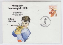 Korea SHOOTING WEAPONS SILVIA SPERBER FDC 1988 - Shooting (Weapons)