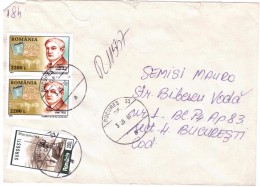 STORIA POSTALE - ROMANIA - POSTA ROMANA - ANNO 2001 - SEMISI MAURO - BUCARESTI - - Storia Postale