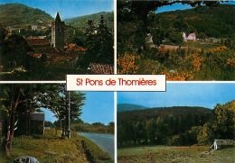 34     ST PONS DE THOMIERES  DIFFERENTES VUES - Saint-Pons-de-Thomières