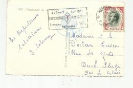 MONACO  :  Flamme " Semaire Nationale De La Croix-Rouge " De 1958 Sur Carte Postale - Frankeermachines (EMA)