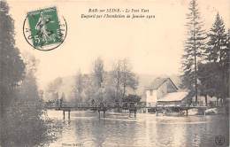 Bar Sur Seine   10         Crue De  La Seine  1910 . Le Pont Vert - Bar-sur-Seine