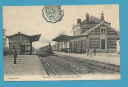 CPA Chemin De Fer Arrivée Du Train En Gare De HERBLAYS 95 - Herblay