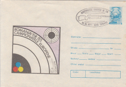 49115- EUROPEAN SHOOTING CHAMPIONSHIPS, RIFLE, COVER STATIONERY, 1977, ROMANIA - Shooting (Weapons)