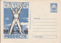 49132- GYMNASTICS, COVER STATIONERY, ABOUT 1960, ROMANIA - Gymnastics