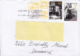 France LA POSTE 2016 Cover Brief BRØNDBY STRAND Denmark 4x Marianne De Ciappa-Kawna Et Otres Neuf !! - 2013-2018 Marianne De Ciappa-Kawena