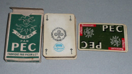 Rare Ancien Jeu De Cartes, Publicitaire PEC Pastis Marseillais, Anis Anisette, Logo Bouffon Fou - 32 Cartas