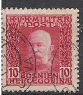 Eastern Austria 1912 Bosnia And Herzegowina ,Frans Joseph I, 10 H Mi 69, Cancelled(o) - Eastern Austria