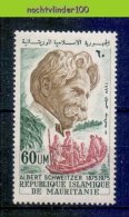 Mbp046 BEROEMDE PERSONEN ALBERT SCHWEITZER BOOT BOAT FAMOUS PEOPLE MAURITANIE 1975 PF/MNH - Albert Schweitzer