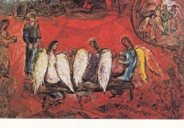 06 - Nice - Musée National Message Biblique - Marc Chagall. 6 ABRAHAM ET LES 3 ANGE. Genèse - Ed Musées Nationaux PR935 - Musées