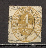 Schleswig-Holstein 1865/66 - Mi. No. 25, Canceled Stamp / 2 Scans - Schleswig-Holstein
