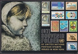 UN - United Nations New York 1971 MNH Souvenir Folder - Year Pack - Altri & Non Classificati