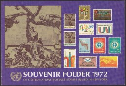 UN - United Nations New York 1972 MNH Souvenir Folder - Year Pack - Andere & Zonder Classificatie