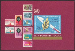 UN - United Nations New York 1973 MNH Souvenir Folder - Year Pack - Otros & Sin Clasificación