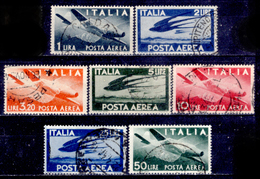Italia-F01691 - 1945-46: Posta Aerea, Sassone N.126/132 (o) Used - Privo Di Difetti Occulti. - Airmail