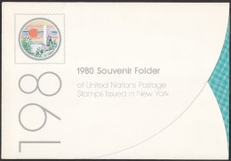 UN - United Nations New York 1980 MNH Souvenir Folder - Year Pack - Otros & Sin Clasificación