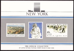 UN - United Nations New York 1984 MNH Souvenir Folder - Year Pack - Andere & Zonder Classificatie