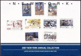 UN - United Nations New York 1987 MNH Souvenir Folder - Year Pack - Sonstige & Ohne Zuordnung