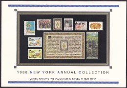 UN - United Nations New York 1988 MNH Souvenir Folder - Year Pack - Andere & Zonder Classificatie