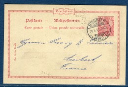 Alsace Lorraine - Entier Postal De Münster Pour Ambert En 1901  Réf S 284 - Cartas & Documentos