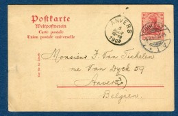 Allemagne - Entier Postal De Coblenz Pour Anvers En 1907 - Réf S 311 - Postkarten