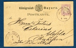 Allemagne - Entier Postal De Gemunden En 1879 -  Réf S 330 - Enteros Postales