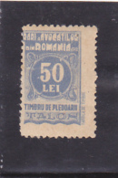 # 186   REVENUE STAMP,  50 LEI, LAWYER,MNH**,  ROMANIA - Fiscale Zegels