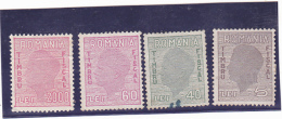 # 187 REVENUE STAMP, 2000 LEI, 60 LEI, 40 LEI, 5 LEI, MNH**, FOUR STAMPS, ROMANIA - Revenue Stamps