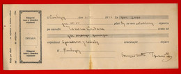 X1 - Check, Cheque, Promissory Note, Bill Of Exchange - Kingdom Yugoslavia Sombor 1938. - Schecks  Und Reiseschecks