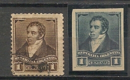 ARGENTINA - 1892/7 RIVADAVIA 1c ENSAYO IMPERFORADO Con Color Del 1/2 Centavo - - Unused Stamps