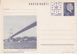 Turkey 1989 Istanbul 1989 Postcard Bosphorus Bridge Unused  (32214) - Interi Postali