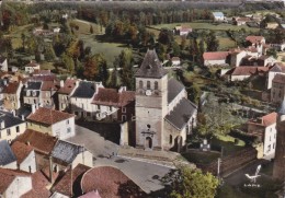 CPSM     En Avion Au Dessus De....LACAPELLE-MARIVAL  46    L'église - Lacapelle Marival