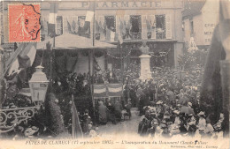 58-CLAMECY- L'INAUGURATION DU MONUMENT CLAUDE TILLIER - Clamecy