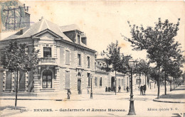 58-NEVERS- GENDARMERIE ET AVENUE MARCEAU - Nevers