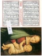 - 1988 - La Vierge à L'Enfant, RAPHAËL (1483-1520) - Scan Verso - 11,5 Cm X 16,5 Cm - - Big : 1981-90