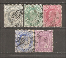 India Inglesa -  Nº Yvert 57-59, 61, 65 (usado) (o) - 1902-11 King Edward VII