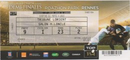 Vieux  Papier:  Billet  Rugby : A RENNES  Demi  Finales  Vendredi 17 Juin  2016, Top 14 - Rugby