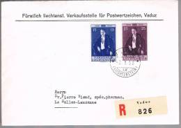 Liechtenstein, 1956, For Lausanne - Brieven En Documenten